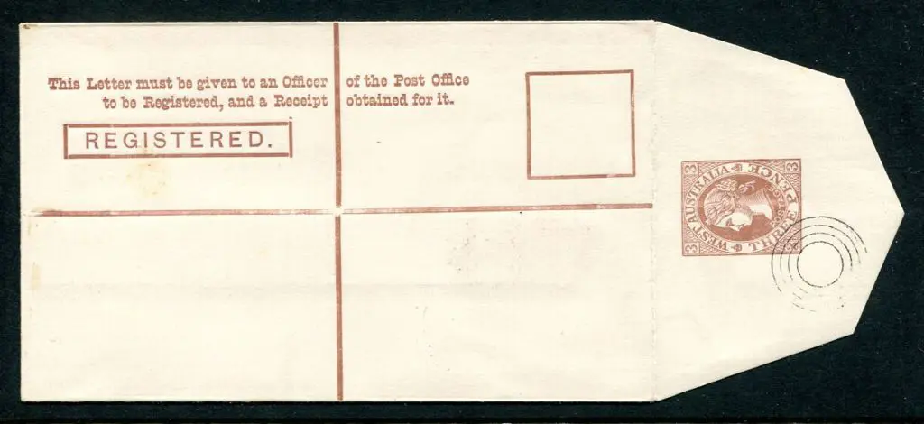 1903 3d Registered envelope with stamp & text in ... Image 1++
