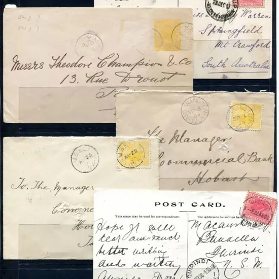 1903-1907 Tatts covers x 2 with Mornington SP 5 04 ...