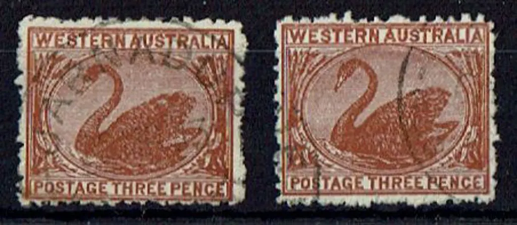 1912 3d brown on thin ready gummed paper with wmk ... Image 1++