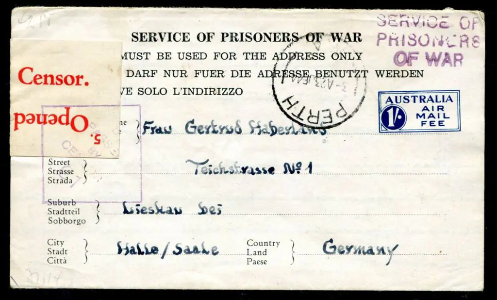 1944 (23rd June) WWII POW Mail outwards to Germany ... Image 1++