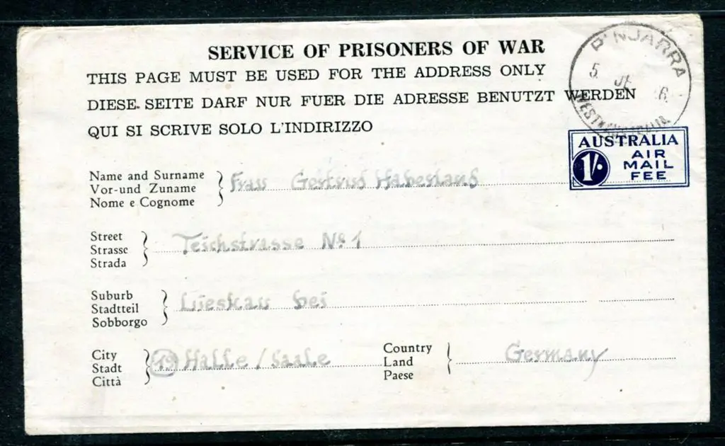 1946 (5th Jun) 1/- "Service of Prisoners of War" ... Image 1++