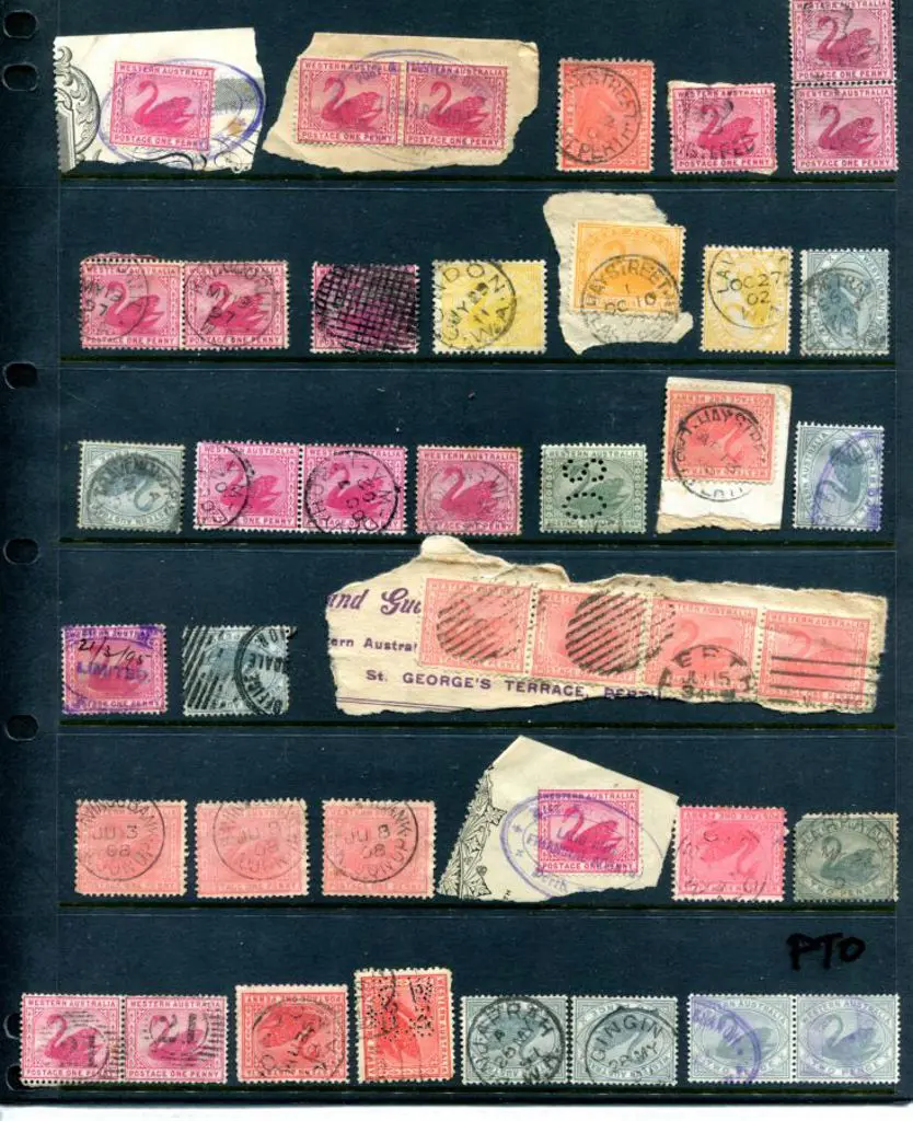 Swans & pre-decimal Aust selection incl 3 crown ... Image 1++