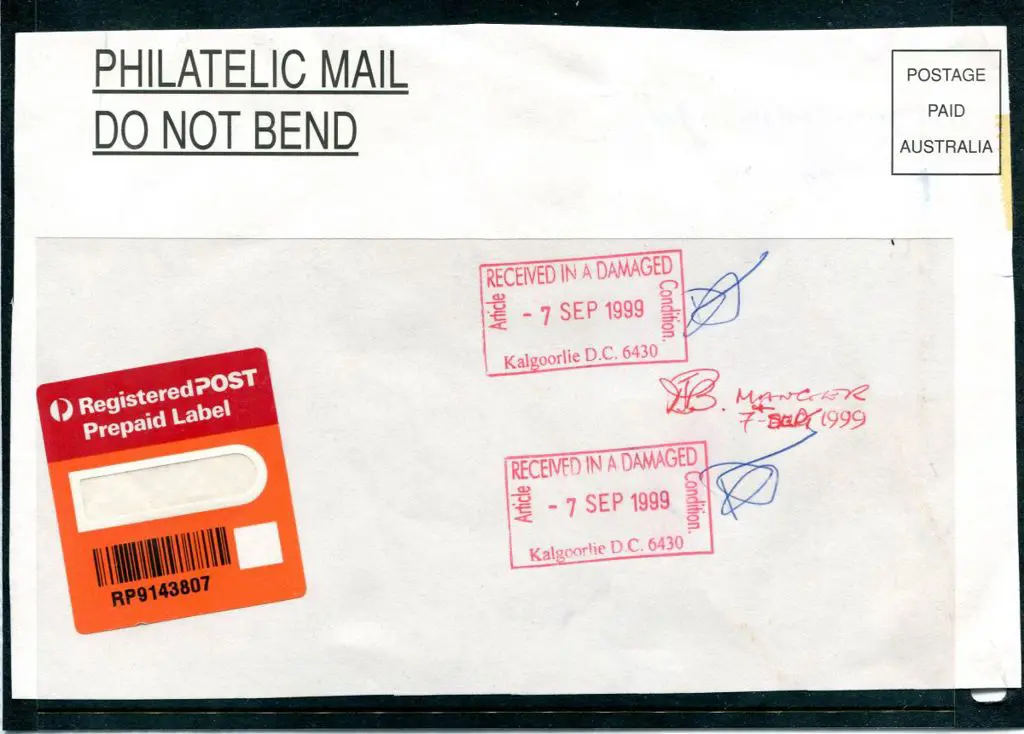 Kalgoorlie D.C. "Article RECEIVED IN DAMAGED ... Image 1++