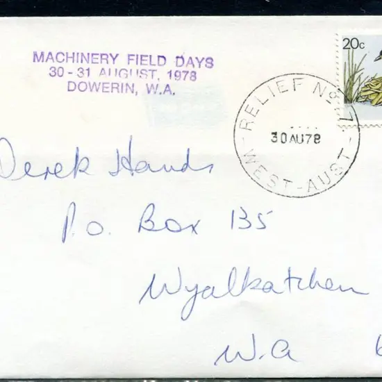Relief No. 7 dated 30 AU 78 on env with "MACHINERY ...