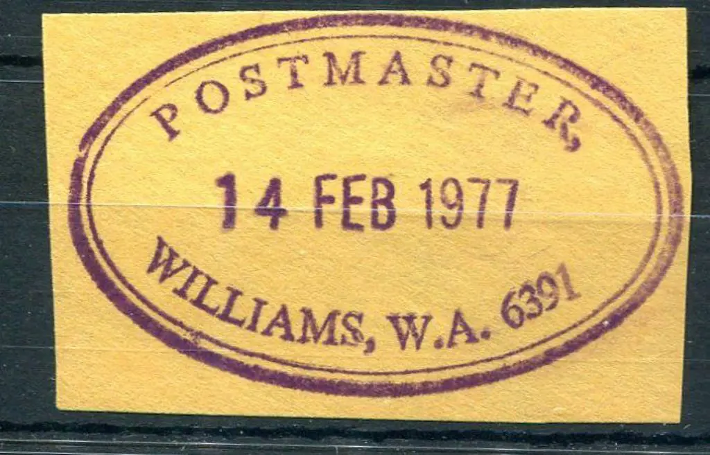 Williams Postmaster ORS 1 Complete strike on piece ... Image 1++