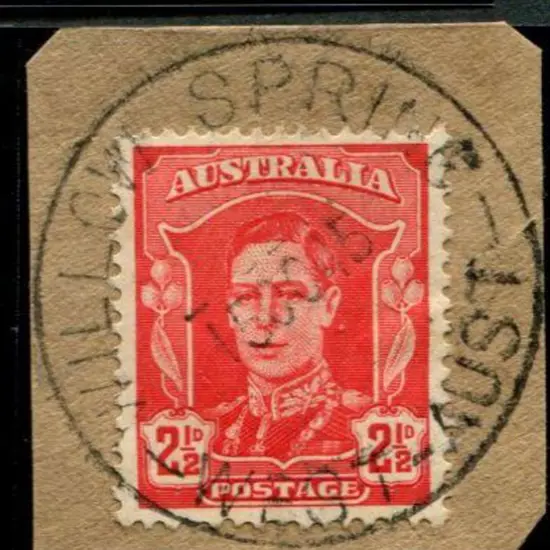Willow Spring E30 complete strike on 2½d red KGVI ...