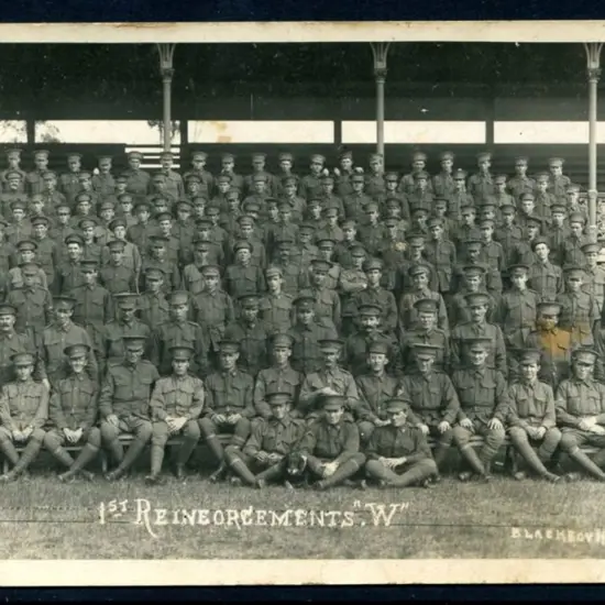 "1st Reinforcements "W"/ Blackboy Hill Studio" ...