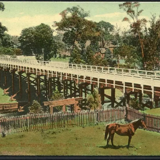 "Bridge Over Murray River at Pinjarrah, WA" Falk ...