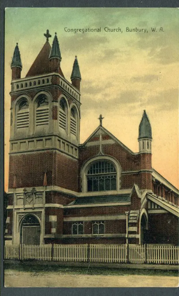 "Congregational Church, Bunbury, WA" with "H.B. ... Image 1++