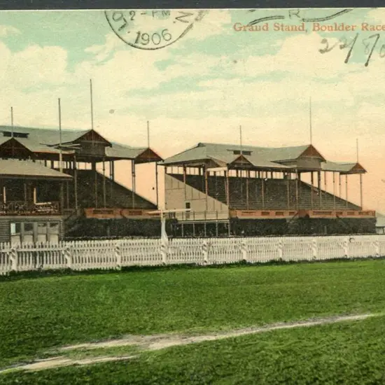 "Grandstand, Boulder Racecourse, WA" Falk coloured ...