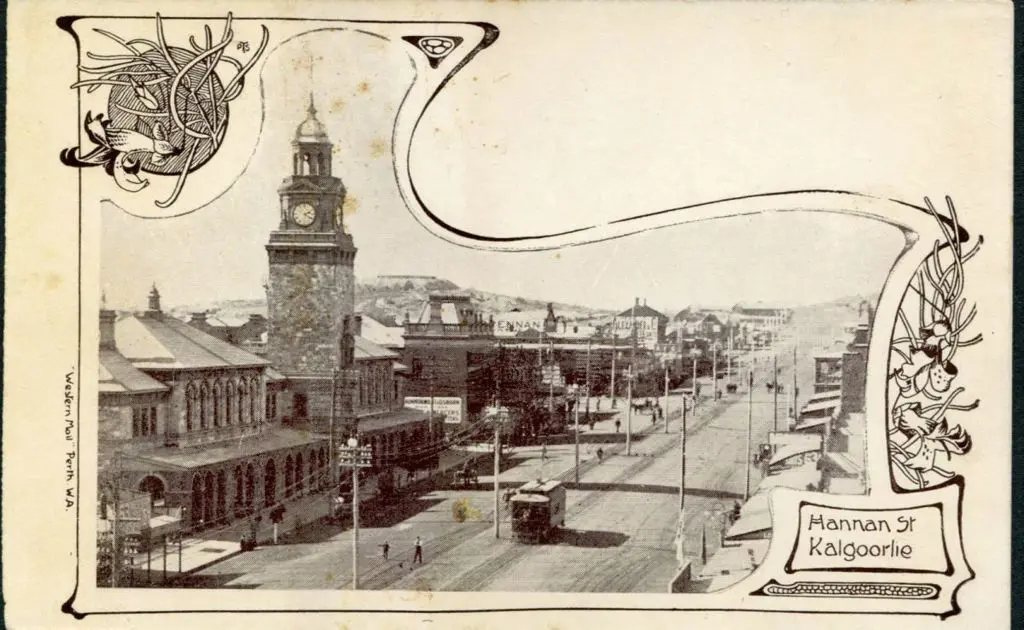 "Hannan St, Kalgoorlie" b&w Western Mail ... Image 1++
