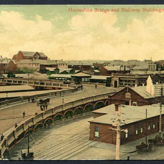 "Horseshoe Bridge and Railway Buildings, Perth, ...