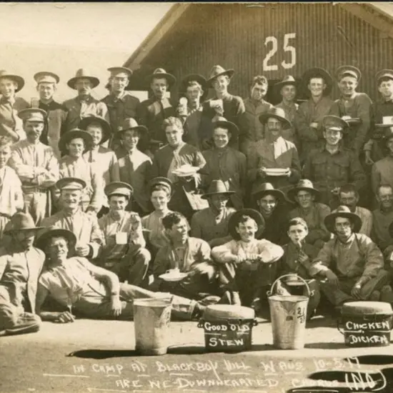 "In Camp at Blackboy Hill W. Aus. 10-5-17 Are ...