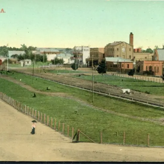 "Katanning, W.A." Falk unused coloured card in ...