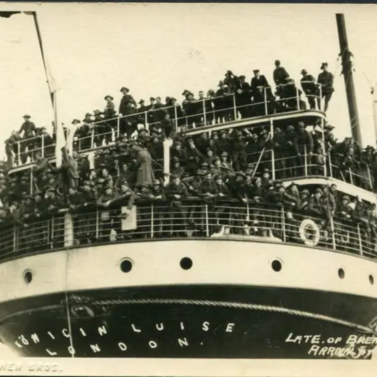 "Late of Bremen. Arrival at Fremantle" b&w Kodak ...