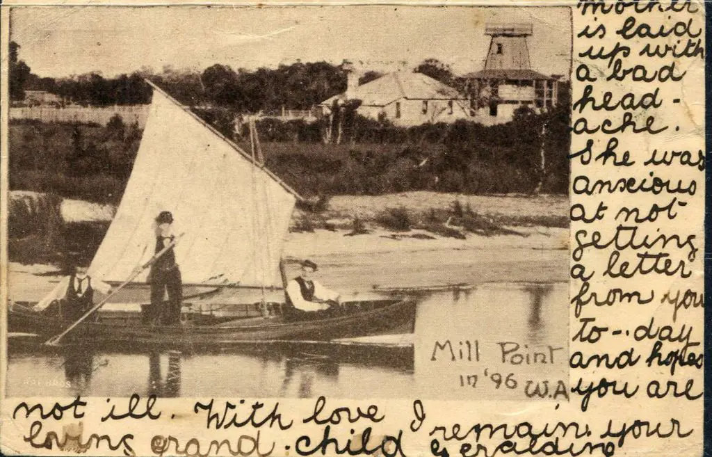 "Mill Point in '96 W.A." Very early photographic ... Image 1++