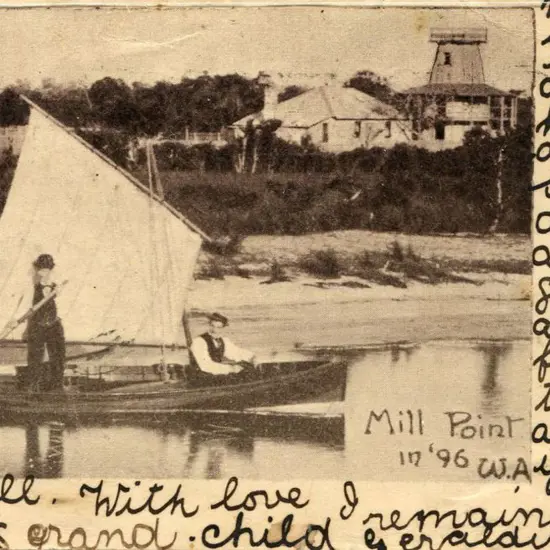 "Mill Point in '96 W.A." Very early photographic ...