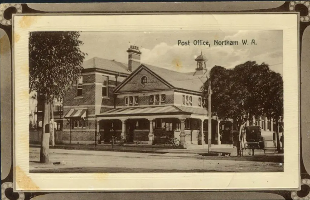 "Post Office, Northam W.A." framed sepia & b&w ... Image 1++