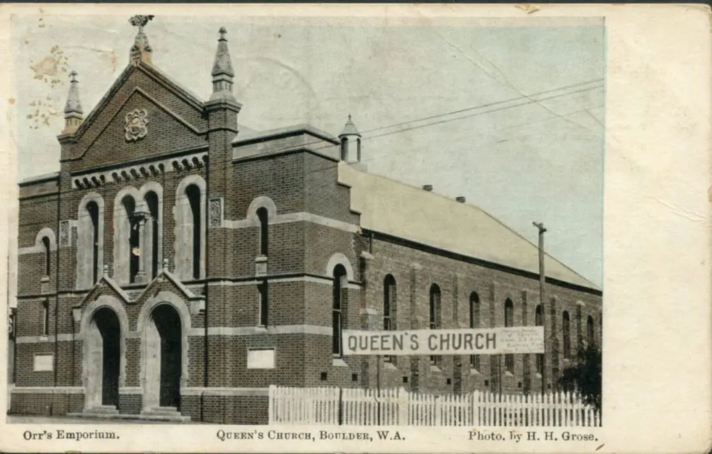 "Queen's Church, Boulder, WA" with "Orr's Emporium ... Image 1++