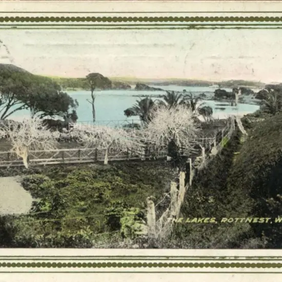 "The Lakes, Rottnest, W.A." from H&B series. ...