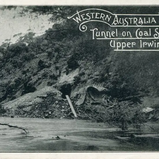 "Tunnel on Coal Seam Upper Irwin River" with "Govt ...