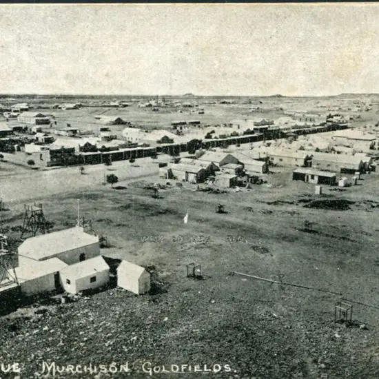 "View of Cue, Murchison Goldfields". Fine b&w ...