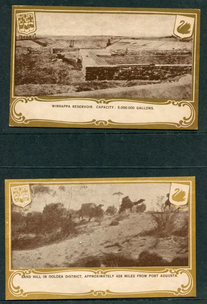 1917 "Trans Australian Railway" sepia/brown ... Image 1++