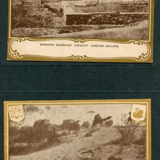 1917 "Trans Australian Railway" sepia/brown ...