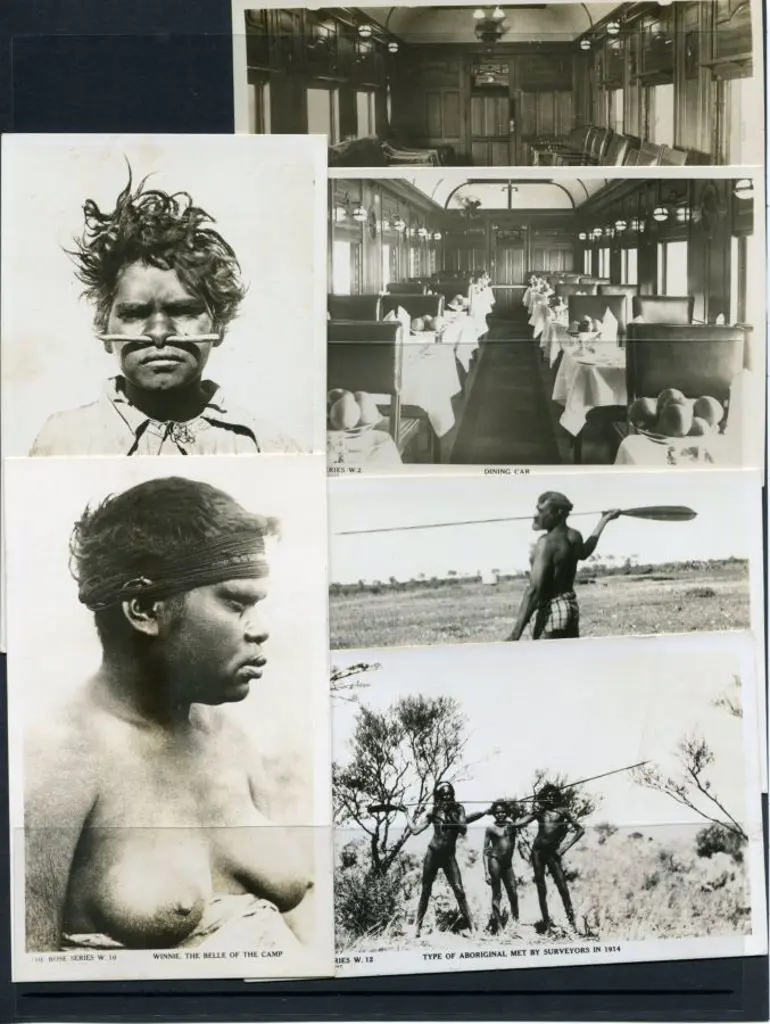 1917 Trans-Australian Railway b&w Postcards from ... Image 1++