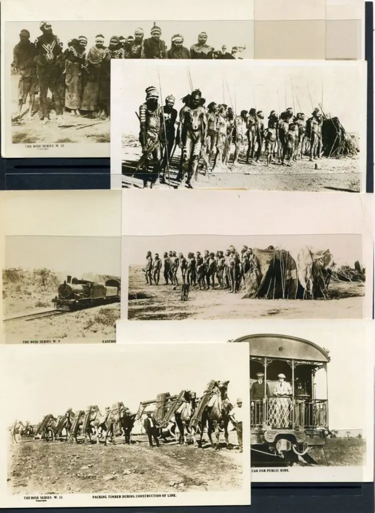 1917 Trans-Australian Railway b&w Postcards from ... Image 1++