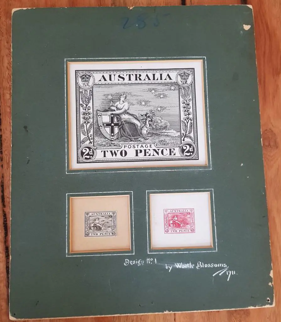 1911 Stamp Design Competition. One of two designs ... Image 1++