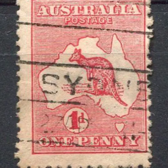 1913 1st wmk 1d red, Die II with wmk sideways. As ...