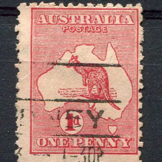 1913 1st wmk 1d red, Die II with wmk sideways. ...