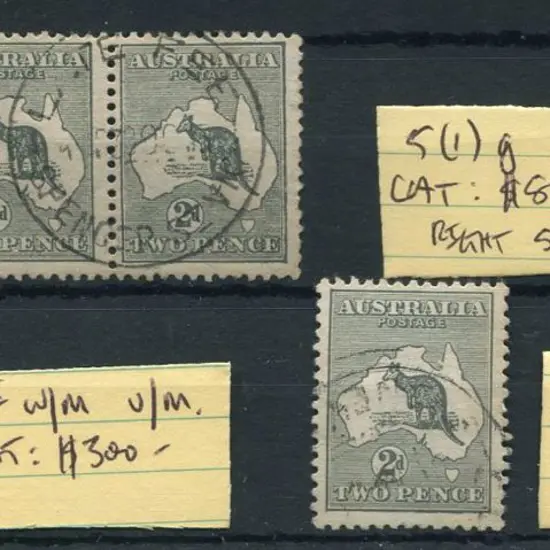 1913 1st wmk 2d grey. MUH, centred slightly high ...