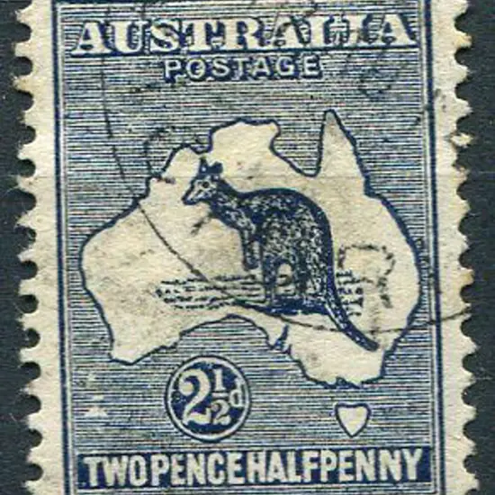 1913 1st wmk 2½d indigo with "islands to south of ...