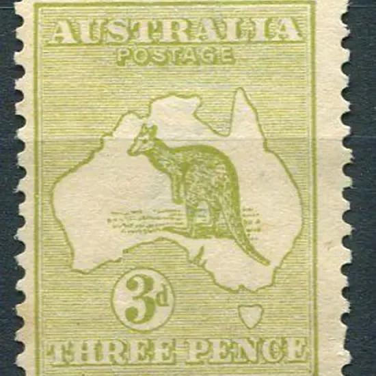 1913 1st wmk 3d olive Die I. MLH but slightly ...