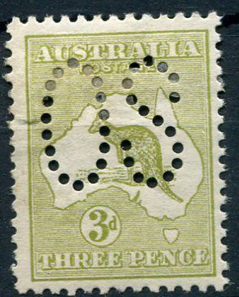 1913 1st wmk 3d olive-green, Die I, perfined large ... Image 1++