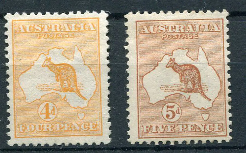 1913 1st wmk 4d orange MLH, short perf at right & ... Image 1++