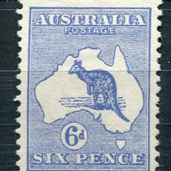 1913 1st wmk 6d ultramarine. MLH. SG 9 Cat. £75
