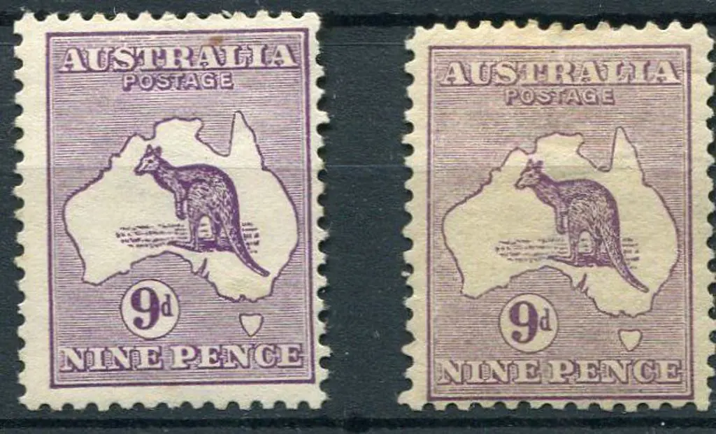 1913 1st wmk 9d violet in two distinct shades. ... Image 1++
