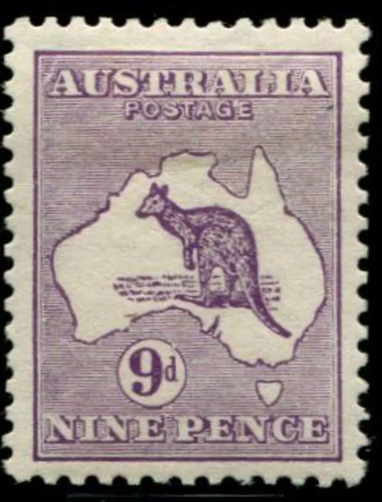 1913 1st wmk 9d violet with "white flaw left of ... Image 1++