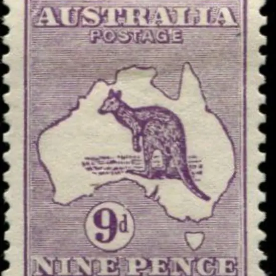 1913 1st wmk 9d violet with "white flaw left of ...