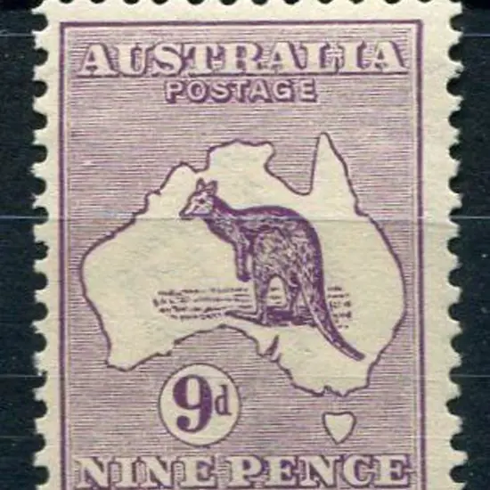 1913 1st wmk 9d violet. MLH with light even gum ...