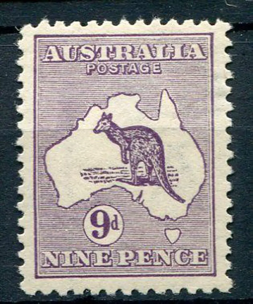 1913 1st wmk 9d violet. One slightly short perf ... Image 1++