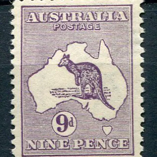 1913 1st wmk 9d violet. One slightly short perf ...