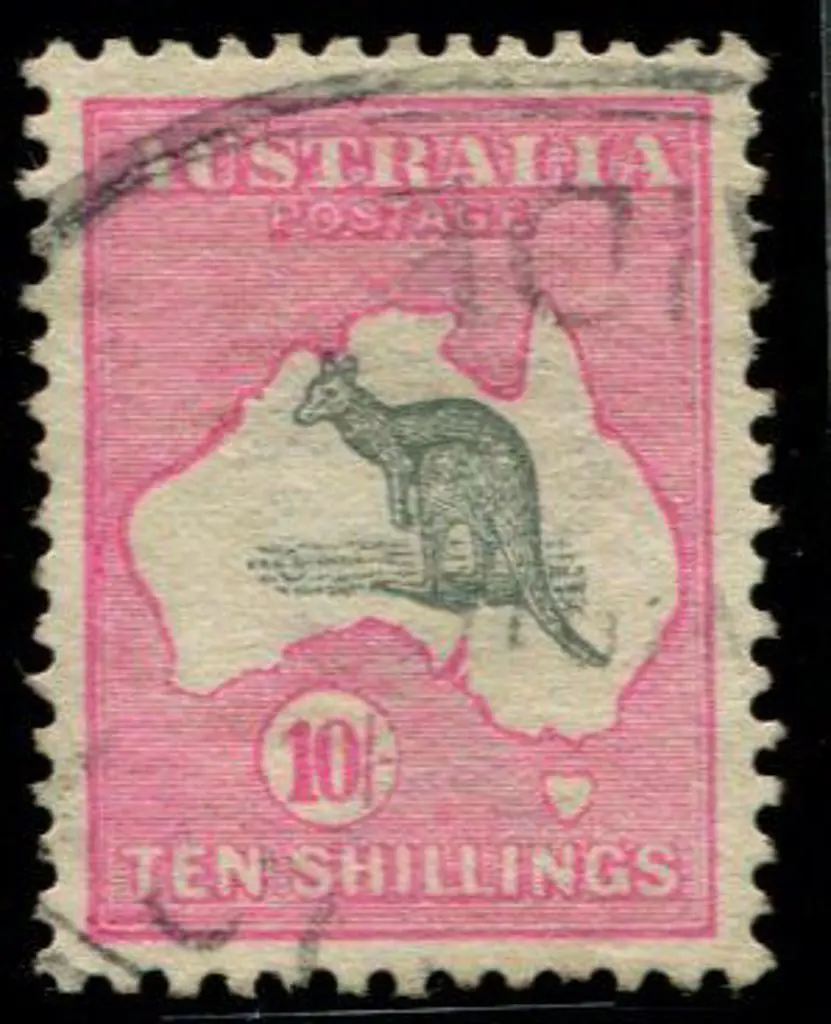 1913 1st wmk 10/- grey & pink. Fine used with ... Image 1++