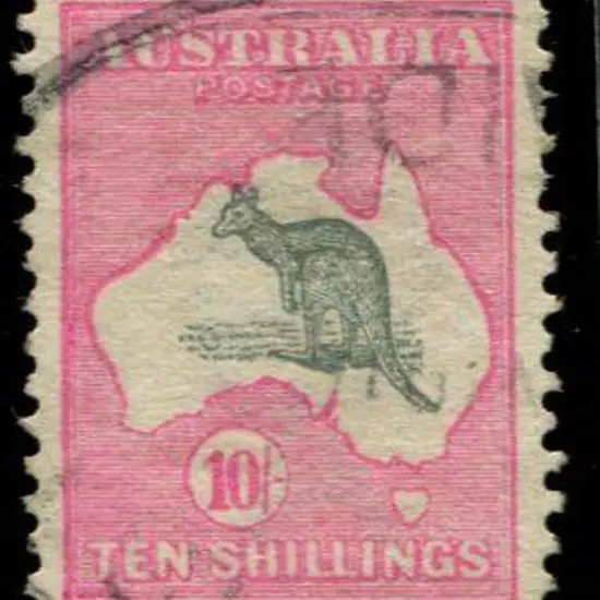 1913 1st wmk 10/- grey & pink. Fine used with ...