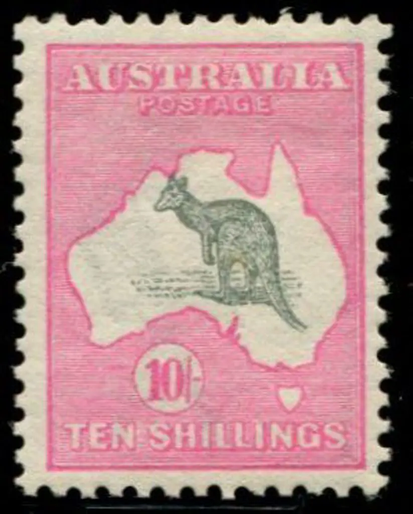 1913 1st wmk 10/- grey & pink. MVLH with rich ... Image 1++