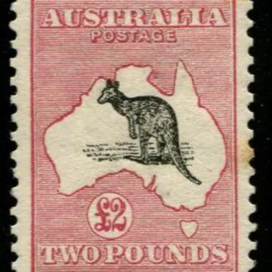 1913 1st wmk £2 black & crimson. MLH & well ...