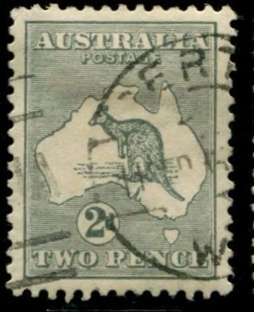 1915 2nd wmk 2d grey with "BENCE" for PENCE" ... Image 1++
